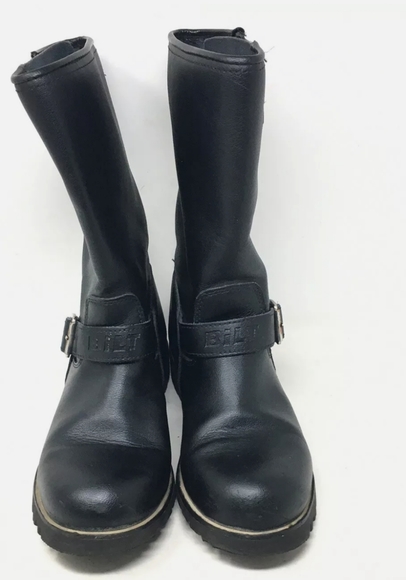 Bilt Men's Motorcycle Boots 10" Black Leather 8 - Picture 3 of 8